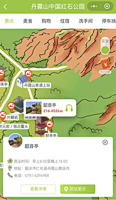 江州景区手绘地图智慧导览和语音结合，让景区“活”起来